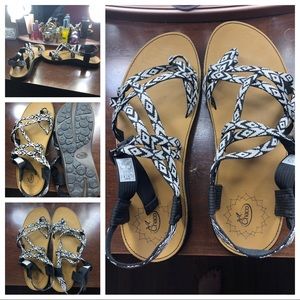 CHACO Diana, Leather Sole, WORN ONCE